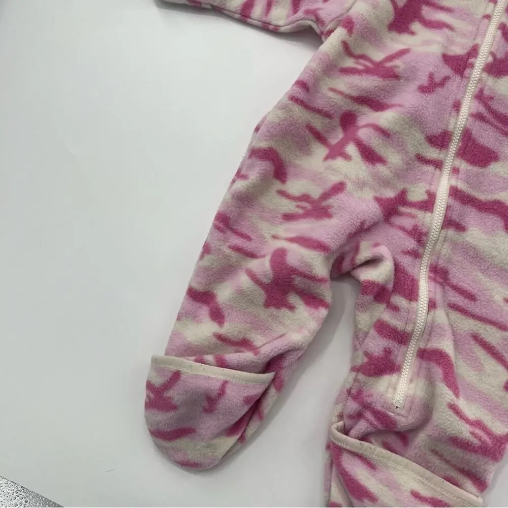Columbia Fleece Winter Bodysuit Pink Camo Baby Girl